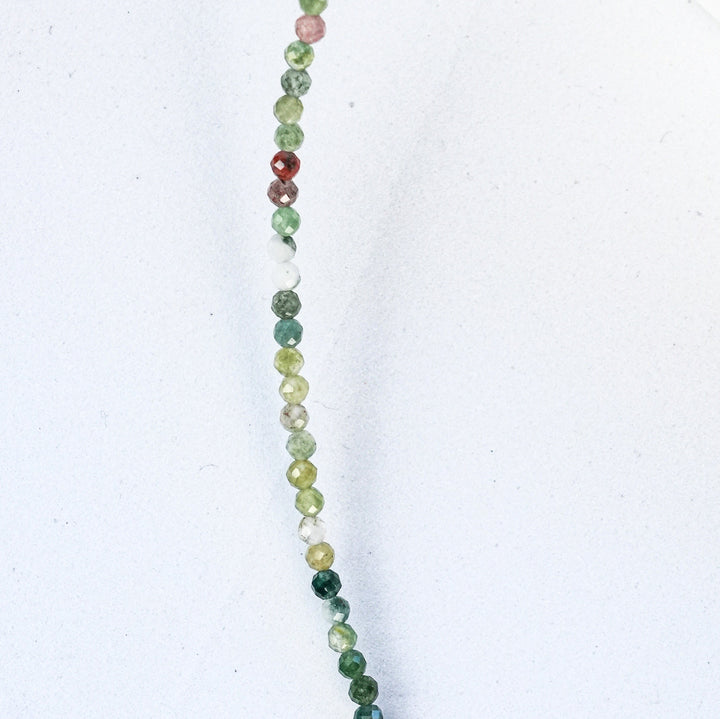 NAM026 Girocollo in acciaio chirurgico dorato e avventurina